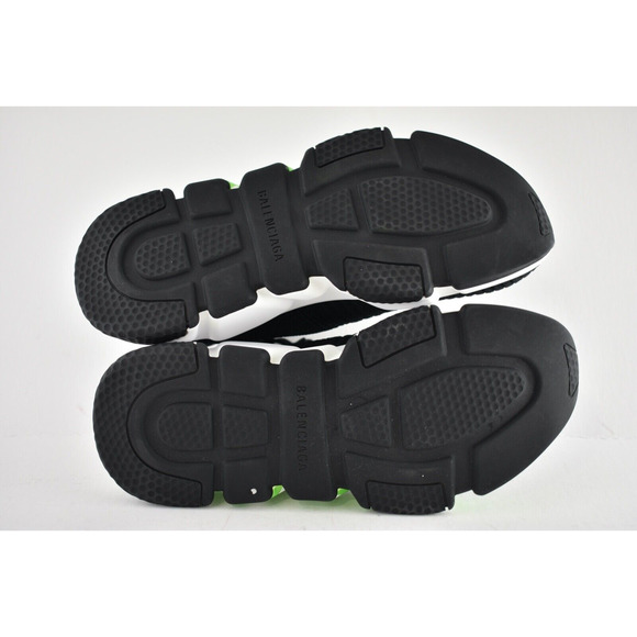 Balenciaga Speed Lace Up Tie Graffiti Black Green Sock High Top Knit Sneaker 36 - Picture 9 of 9